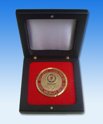 Medallion Coin in wooden box-Products-United Sports Industries Pte Ltd