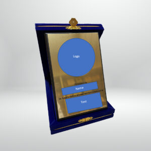 5x7 Blue Velvet Box