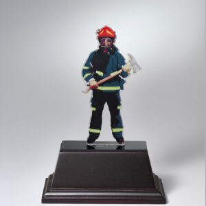 Acrylic Fireman Plaque