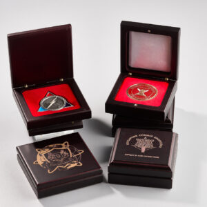 Coin Box - Wooden + engraving logo