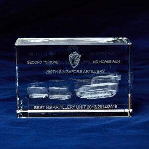 Crystal plaque with Inner Laser