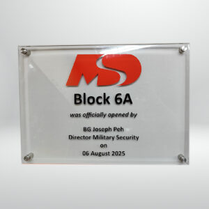 Opening Plaque - Customised Acrylic