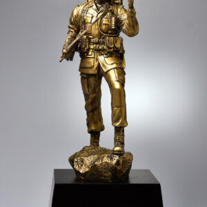 Sergeant Rocky on Wooden base